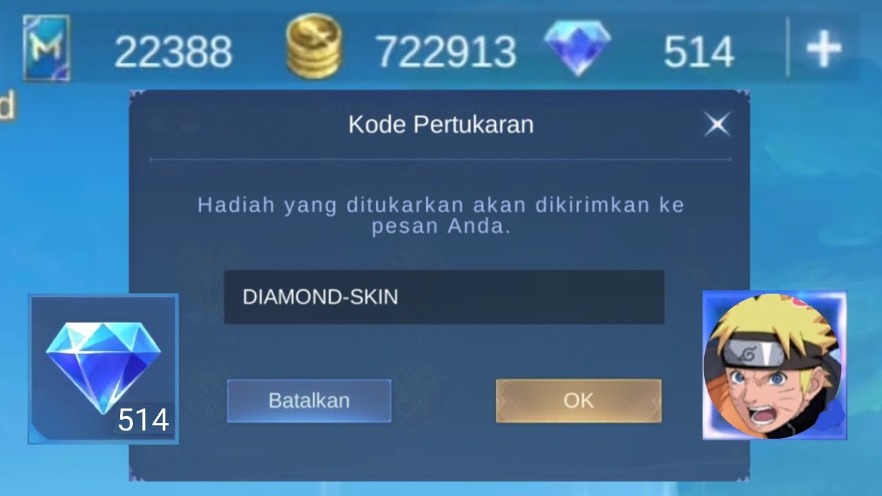 KODE TERSEMBUNYI! KODE REDEEM MOBILE LEGENDS SKIN DAN DIAMOND TERBARU ...