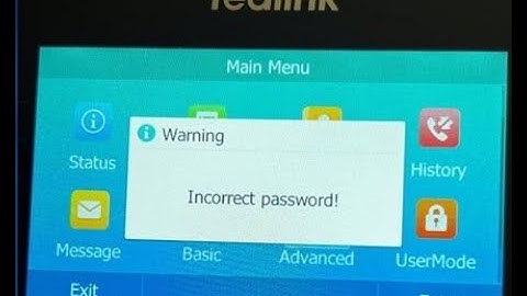 How To Reset Yealink Admin Password