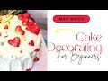 Heart Cake Decoration | Easy &amp; Elegant Cake Idea 💖
