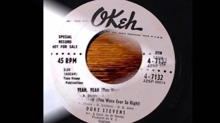 Duke Stevens And Group - Yeah, Yeah (You Were Ever...