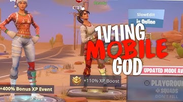 So i 1v1ed the best mobile player lol... - Fortnite