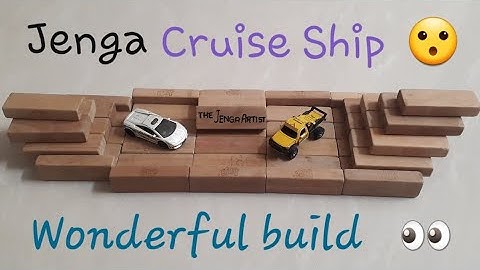 How to build a JENGA Cruise Ship | The Jenga Artist