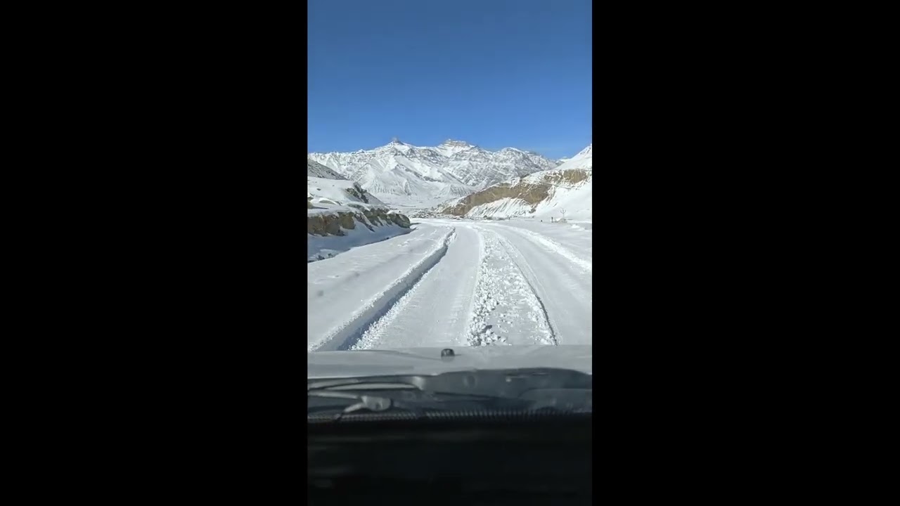 Fresh Snowfall in zanskar . 