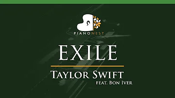 Taylor Swift – exile (feat. Bon Iver) - LOWER Key (Piano Karaoke Instrumental)