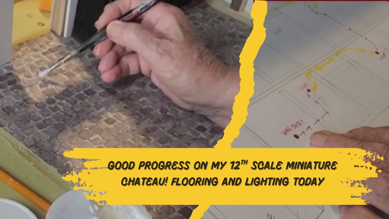 Хороший прогресс в первой секции моего миниатюрного замка 12-го масштаба! Сегодня начали укладыва...