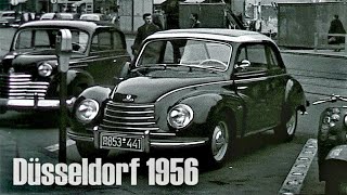 Düsseldorf 1956 - Auto-Union -  DKW - Innenstadt - Kö - Schloßturm - Rhein
