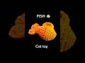 #crochet Cat toy fish #amigurumi #crochettutorial