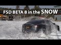 Tesla FSD in the snow (Beta 7)