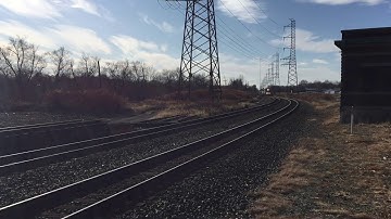 NS intermodal train through Bound Brook NJ