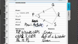 Using congruent triangles to prove congruent corresponding parts.mp4