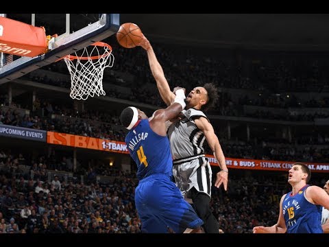 Derrick White Posterizes Paul Millsap In Spurs' Game 1 Win Over Nuggets