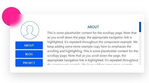 ScrollSpy Design Using HTML CSS and Bootstrap | ScrollSpy Customization|