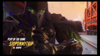 Overwatch Reaper Sneaky Teleport Kill and Ult Triple Objective Kill