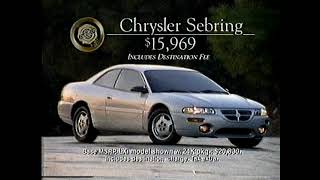 1995 Chrysler Sebring LXi V6 television commercial