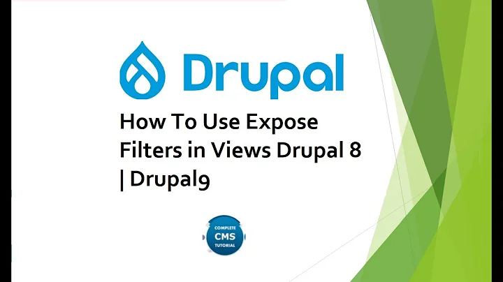 How To Use Expose Filters in Views Drupal 8  Drupal 9