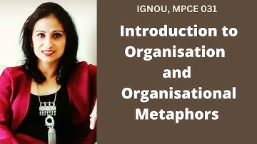 #MPCE-031, BLOCK-1, UNIT-1 - Part 1 #IGNOU #MAPC 2nd Yr ,#organisationalbehaviour