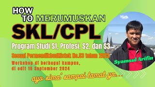 Merumus SKL/CPL Sesuai PermedikbudRistek No.53 Thn 2023 || Lengkap