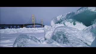 Blue Ice Mackinaw City February, 14th - 2021