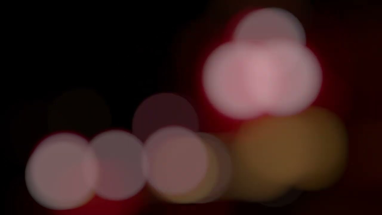 Railroad Crossroads Blurred Lights Background Loop 4K | Night Railway Bokeh Effect 🚂✨