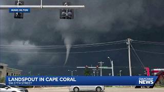 Tornado reported in SW Cape Coral during Friday s severe thunderstorms