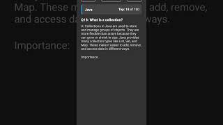 what is the collection in java? #javacollections #java #javainterviewquestionsanswers