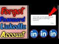 How to Forget Password In LinkedIn Account
