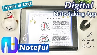 NOTEFUL App📝 A Digital Note App with Layers & Tagging for Online Class (Worth the Try!) ❤︎ Emmy Lou