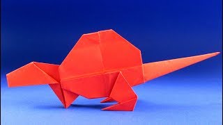 Как сделать динозавра из бумаги. Оригами динозавр - Диметродон Как сделать динозавра из бумаги. Оригами динозавр - Диметродон