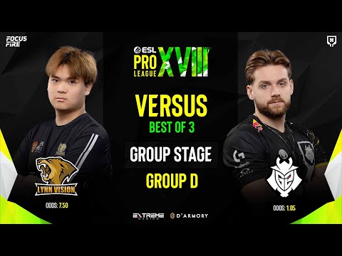 G2 Esports vs Lynn Vision [BO3] | GROUP D DAY 1 | ESL Pro League S18 [ENG/FIL]