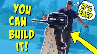 EASY: How to Build an Outboard Motor Stand by 5th Day Adventures 1,001 views 4 months ago 7 minutes, 2 seconds