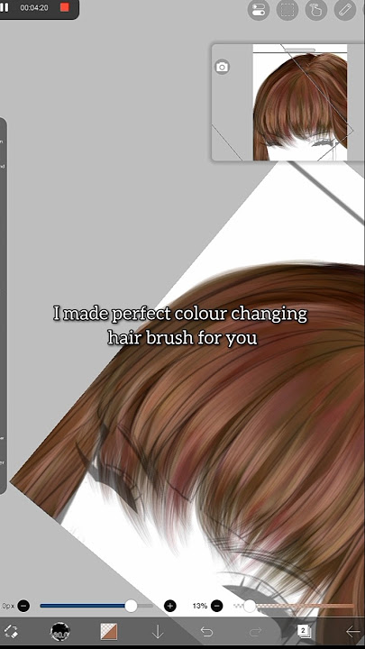 New color changing hair brush for beginners #ibispaintx #ibispaintxediting #hairbrushing