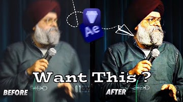 4k Quality in Topaz Video Enhance AI | After Effects Colour Correction