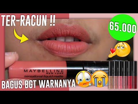 MAYBELLINE SENSATIONAL LIQUID MATTE THE NUDES COLLECTION REVIEW BAHASA INDONESIA. 