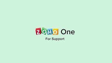 Integrated Customer Support Suite - Overview - Zoho One