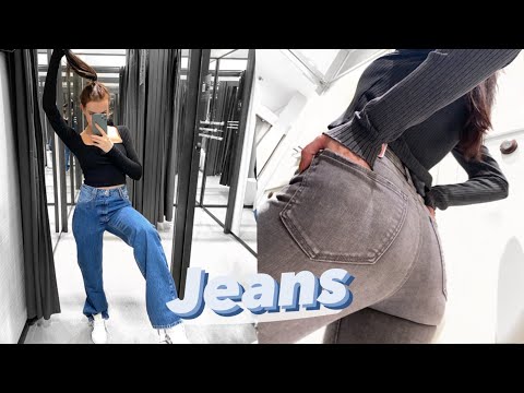 КАК ВЫБРАТЬ ДЖИНСЫ?🤩 ШОПИНГ В МАГАЗИНАХ С ПРИМЕРКОЙ ➕