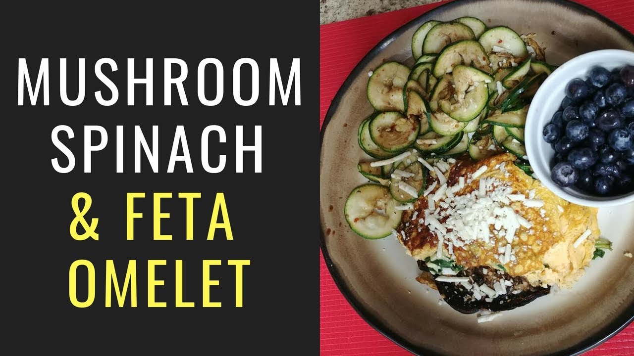 Mushroom, Spinach and Feta Omelet Recipe for Weight Watchers YouTube