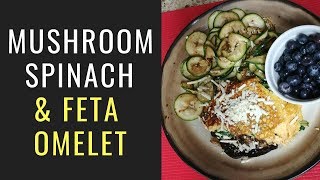 Mushroom, Spinach and Feta Omelet Recipe for Weight Watchers