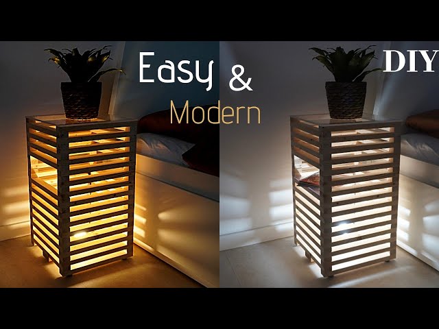 Nightstand Table DIY/Nachttisch selber bauen/Bedside Tablet DIY/Nachtkommode selber bauen/END Table