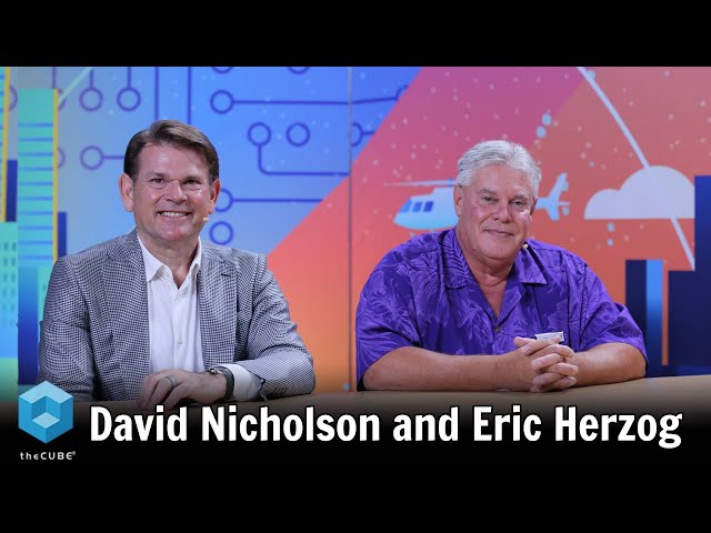 David Nicholson, Infinidat & Eric Herzog , Infinidat | VMware Explore 2023 class=