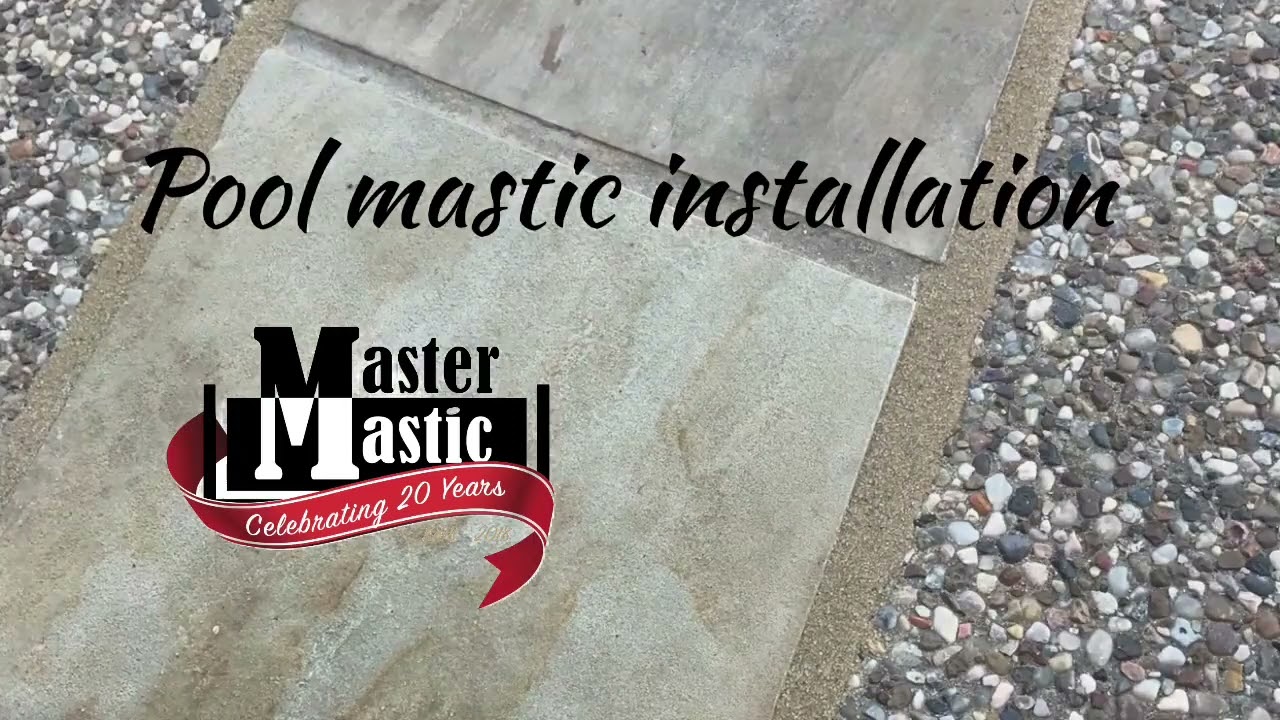 Pool mastic Installation YouTube