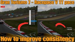Gran Turismo 7....Race pace v Time trial pace and how to improve consistency