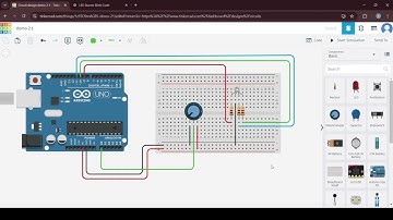 Tinkercad series #2 - Tilt sensor, LED RGB, potentiometer, 7 segment display