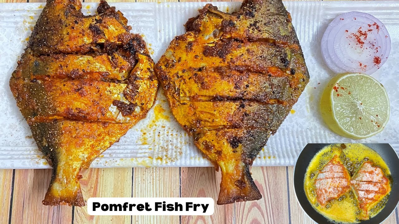 Pomfret Fish Fry l पॉम्फ्रेट फिश फ्राई l Crispy Pomfret Fry l Ravi Ka ...