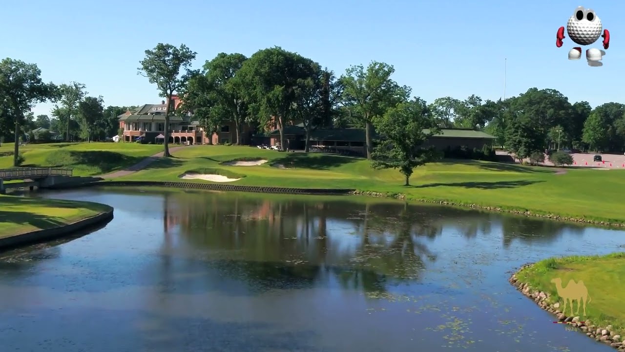 Medinah Country Club Medinah Course #1 Hole 18 Golf Guide Closing Hole
