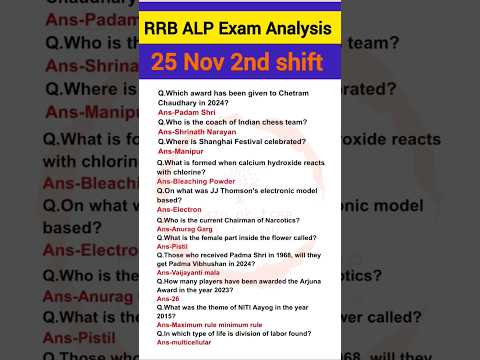 RRB ALP paper