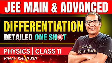 Class 11 Physics | Differentiation & Its Applications | One Shot| JEE 2026 & 2027 | Vinay Shur Sir