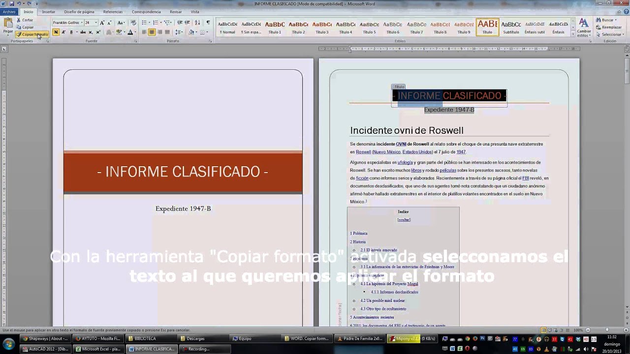 formatos en word para informes