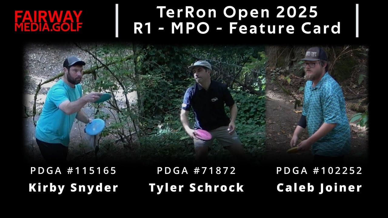 TerRon Open 2025 — Раунд 1 — Тайлер Шрок — Кирби Снайдер — Калеб Джойнер