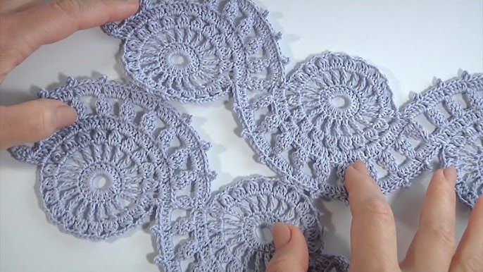 Crochet Tape Lace #3  Вязание крючком от Елены Кожухарь