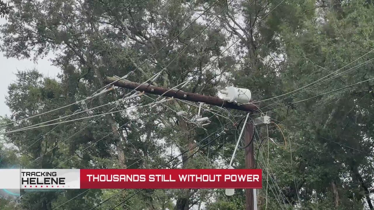 Thousands still without power - YouTube